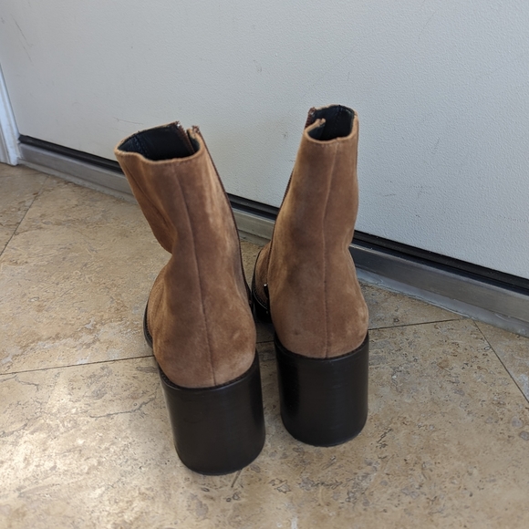 By Far Ellen Cognac Suede Boots Size 37 - Picture 6 of 7